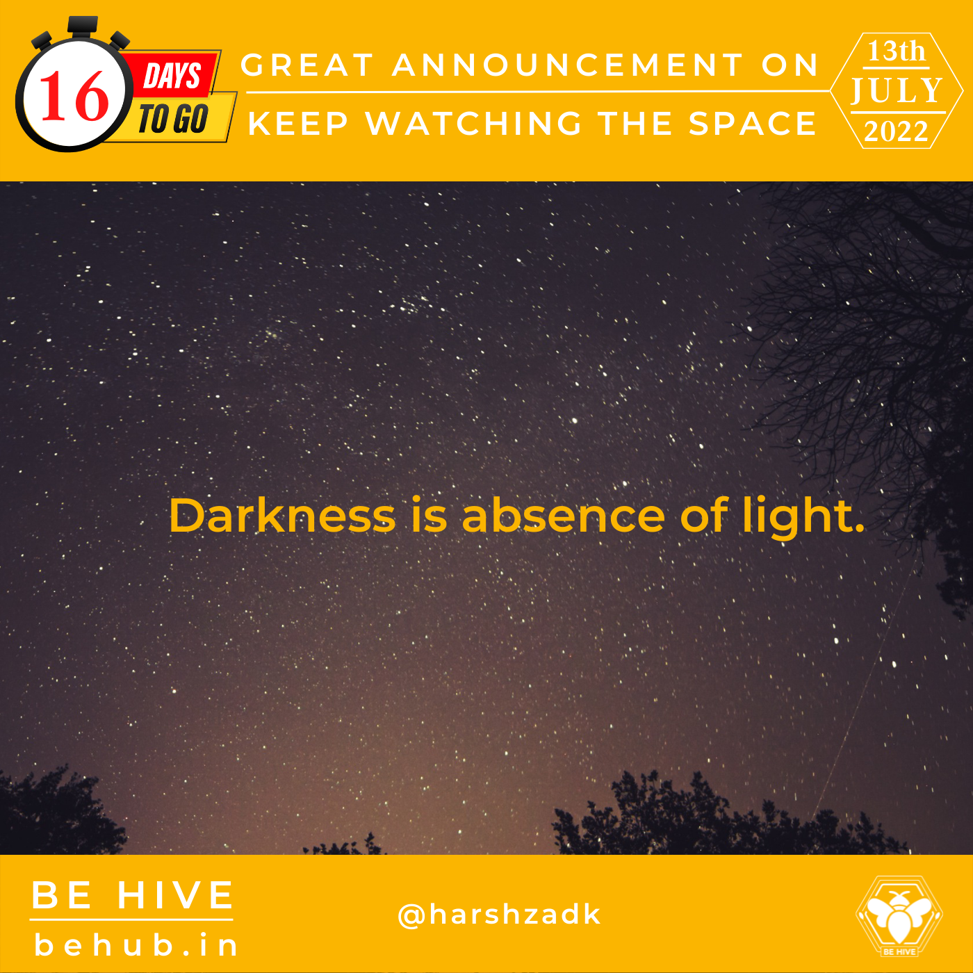You are currently viewing Darkness Is The Absence Of Light